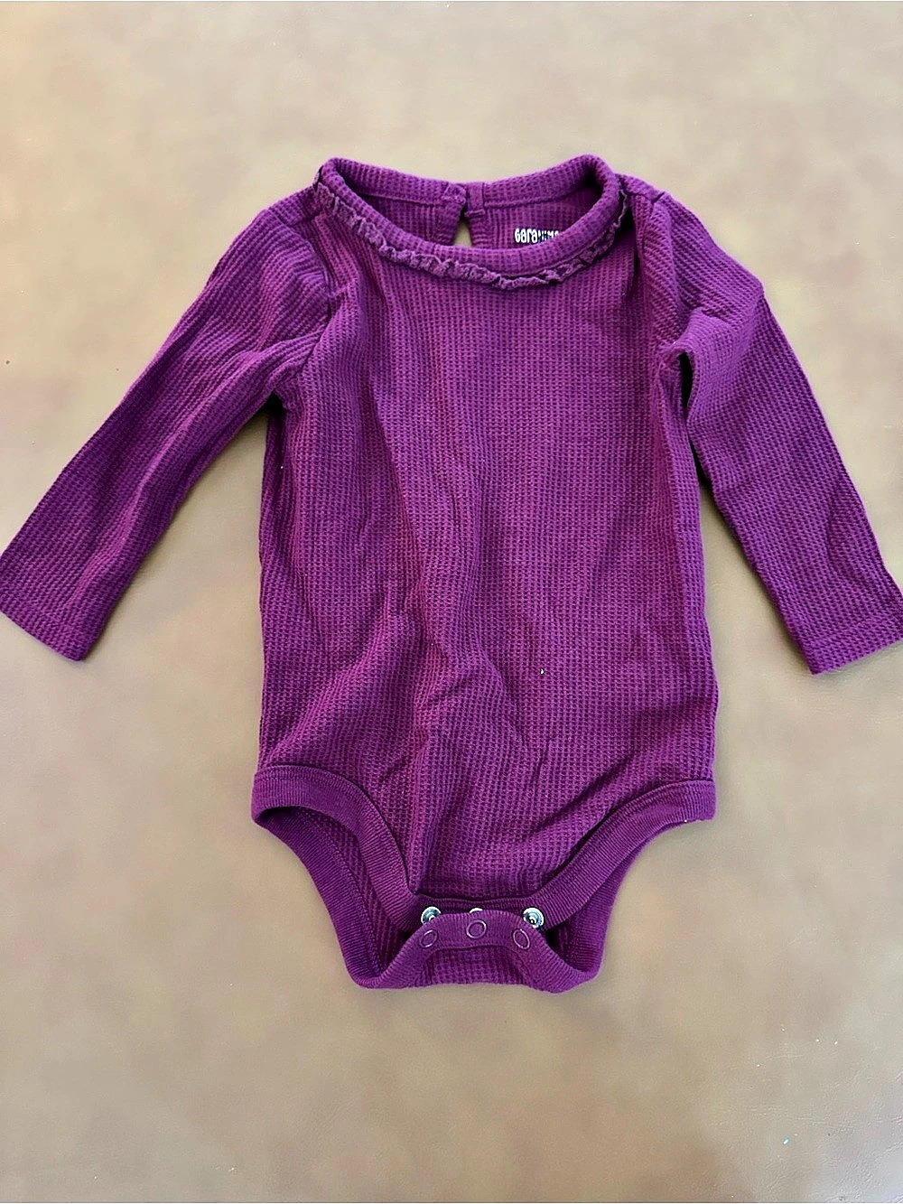 garanimals Long Sleeve Bodysuit in Purple Baby 6-9M Like New